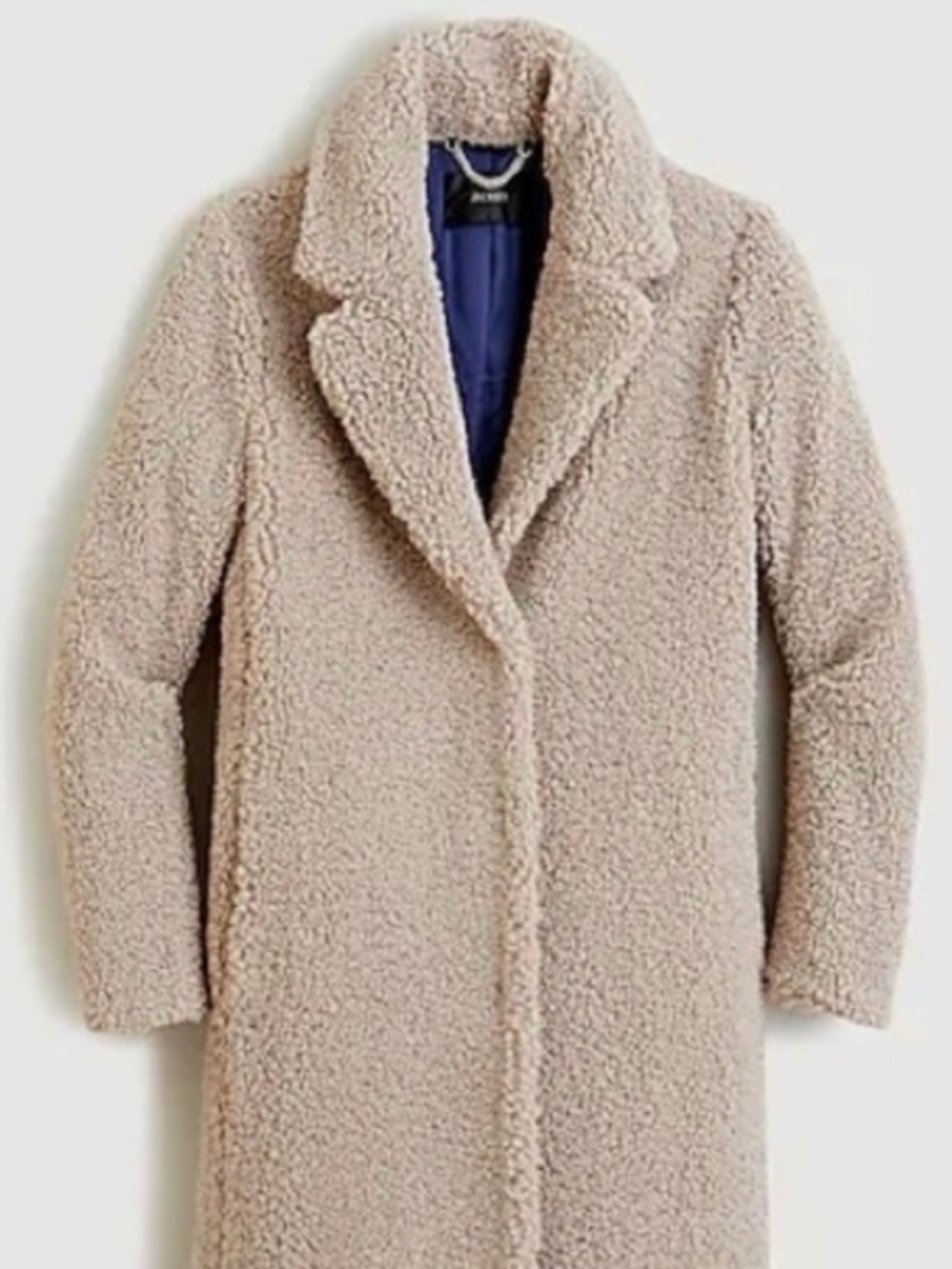 NWT J Crew Teddy Sherpa Topcoat Plush Jacket Womens M